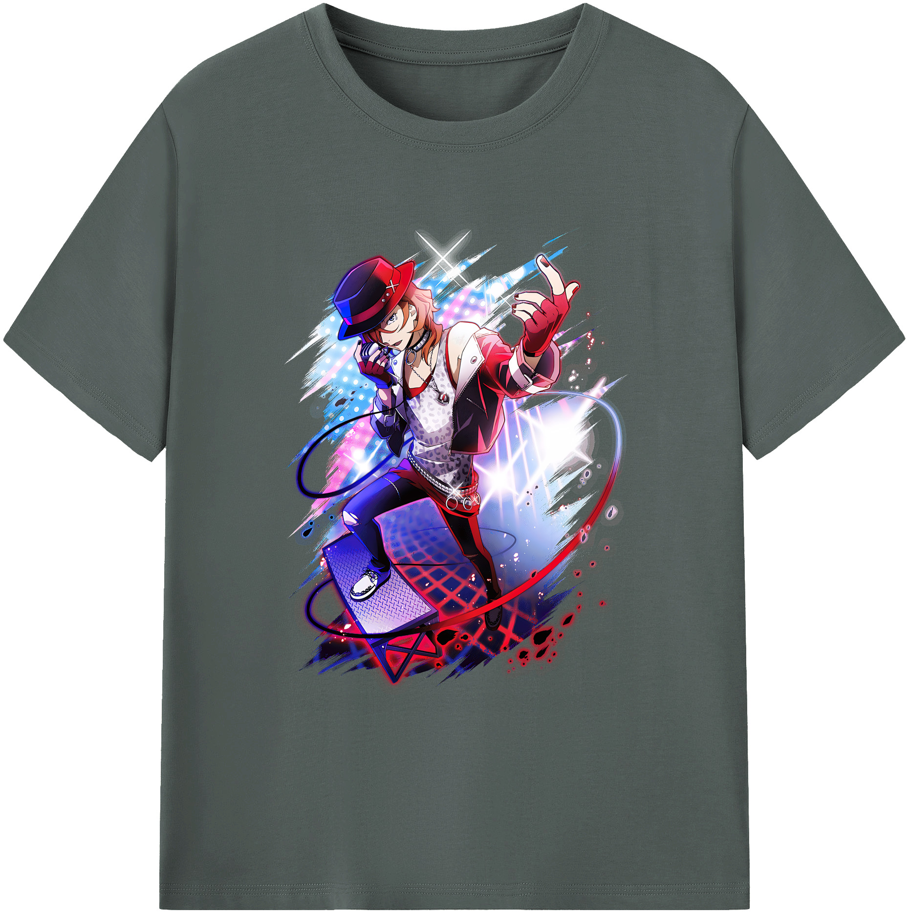 （画像用） 文豪ストレイドッグス Bungo Stray Dogs 綿100％ メンズ半袖Tシャツ｜肌触りやわらか＆通気性